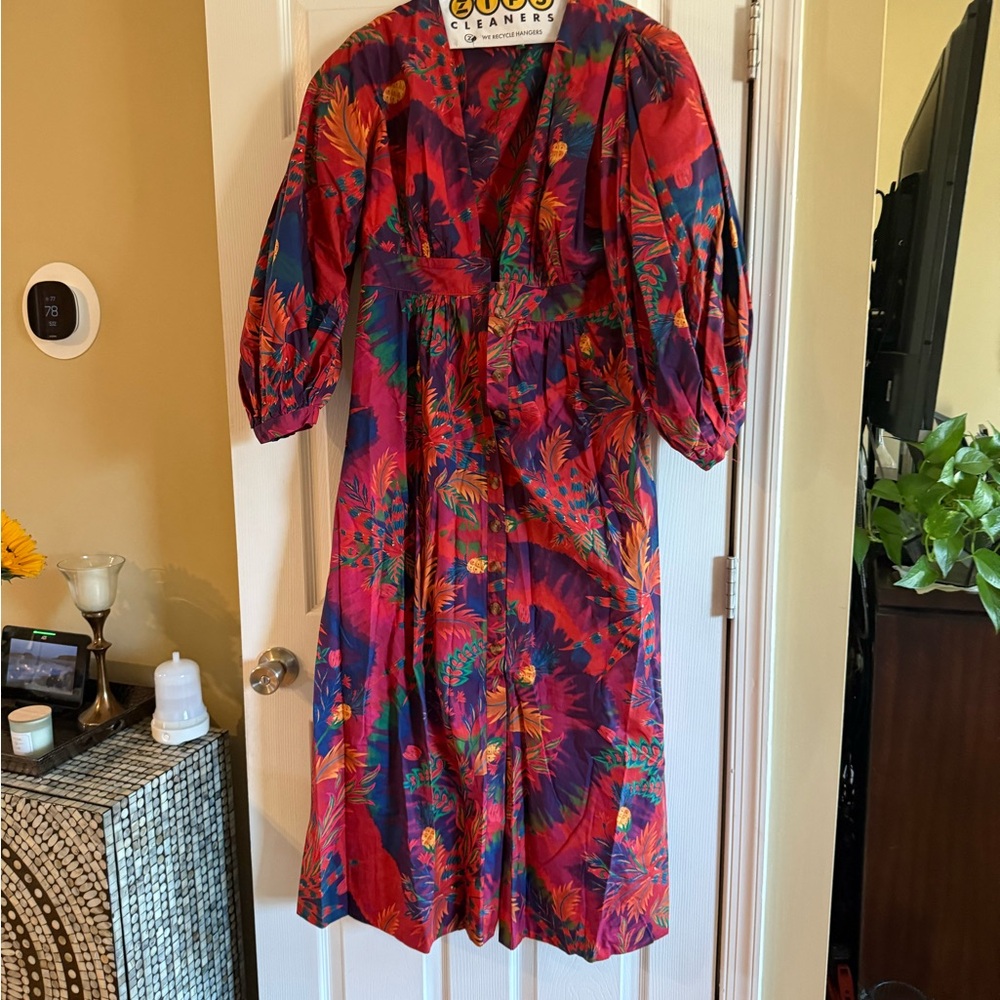 FARM Rio  Tie Dye Forest Maxi Dress - Picture 2 of 6